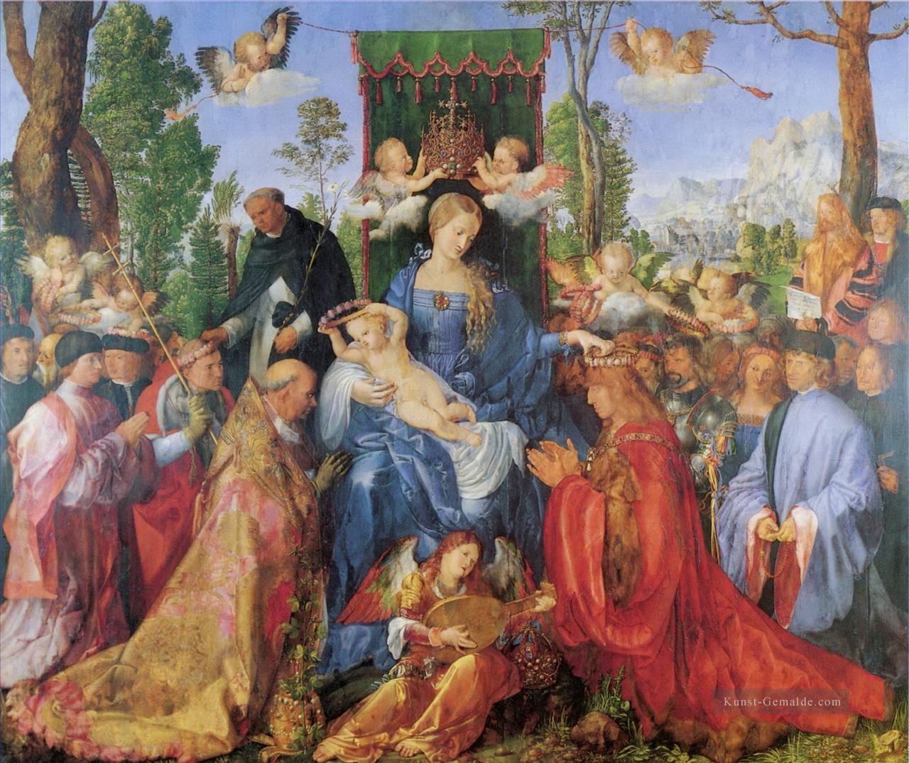 die Dame des Festival du Rosaire Albrecht Dürer Ölgemälde